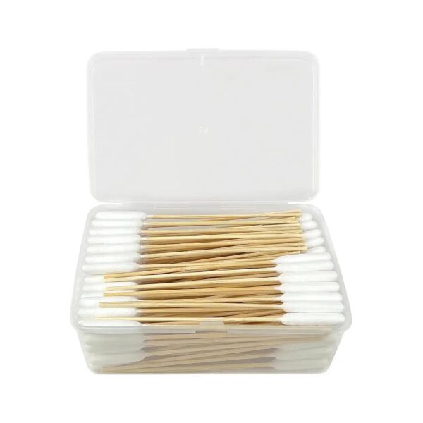 Long Cotton Swabs, 200 Pieces, Gentle on Dog Ears