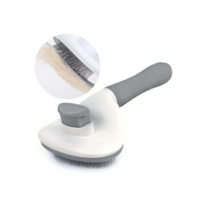 Long Hair Cat and Dog Brush for Shedding and Grooming with Release Button