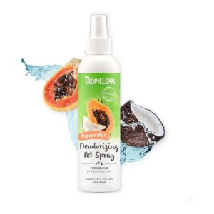 Long Lasting Cat Dog Deodorizing Spray with Papaya Extract for Fresh Breath and Skin