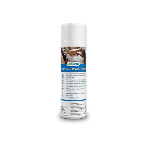 Long-Lasting Flea and Tick Control Spray for Carpets and Furniture 16 oz