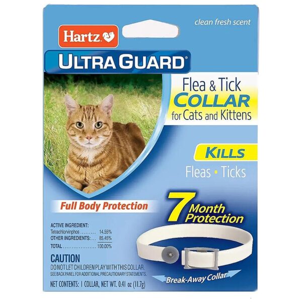 Long-Lasting Flea and Tick Prevention Collar for Cats and Kittens with 7 Month Protection