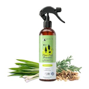 Long-Lasting Flea and Tick Spray for Dogs and Cats with Lemongrass Essential Oil