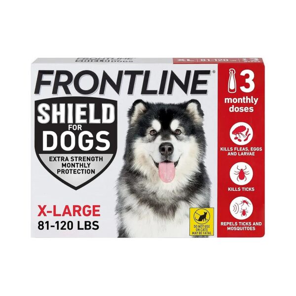 Long-Lasting Flea and Tick Treatment for X-Large Dogs 81-120 lbs