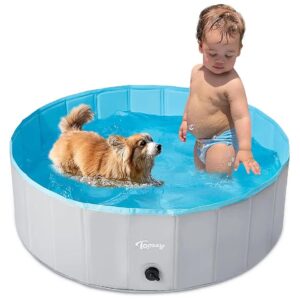 Long-Lasting Foldable Dog Pool for Pet Care and Kid Fun