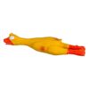 Long Lasting Latex Squeaker Toy for Dogs 25cm Yellow Chicken Design