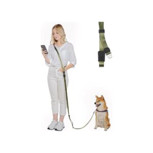 Long-Lasting Premium Dog Leash with Effortless Release Buckle and Adjustable Waist and