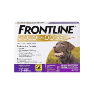 Long-Lasting Waterproof Flea and Tick Protection for Dogs Up to 45-88 Pounds