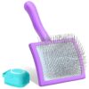 Long Pin Slicker Brush for Small Animals Long Haired Dog Grooming Kit