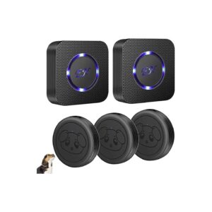 Long-Range Wireless Dog Doorbells for Potty Training and Home Use with 5 Volume Levels