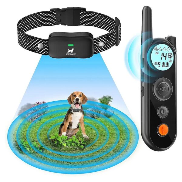 Long-Range Wireless Dog Fence with 3 Training Modes and Security Lock