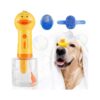 Long Short Haired Dogs Cats Grooming Brush with Foam Soap Dispenser and Button