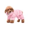 Long-Sleeve Fullbody Dog Snowsuit Waterproof for Small Dogs with Multi-Occasion Wear