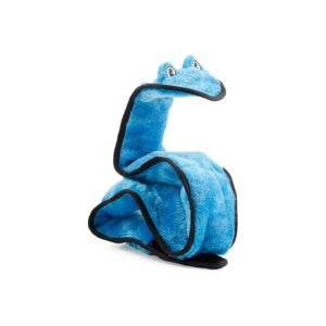 Long XL Blue Snake Squeak Toy for Larger Pets