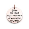 Lost Cat Dog Identification Tag with Funny Quote