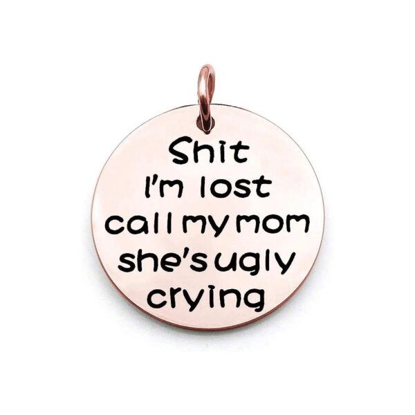 Lost Cat Dog Identification Tag with Funny Quote