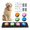 Loud and Clear Dog Communication Buttons with 30s Recording and Waterproof Mat