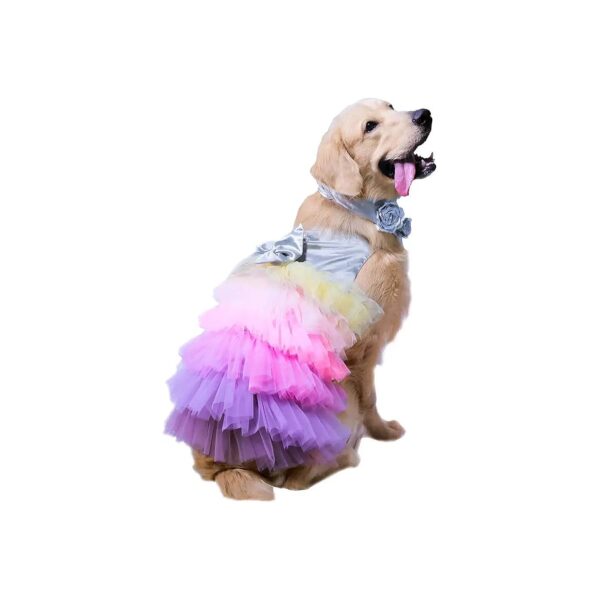 Lovely Bow-Tied Puppy Dress for Small to Large Breed Dogs XL Multi-Colored