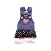 Lovely Small Pet Dog and Cat Polyester Outfit with Polka Dots and Sequins