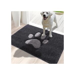 Low Profile Entryway Rug with Non Slip Backing for Home Cleaning