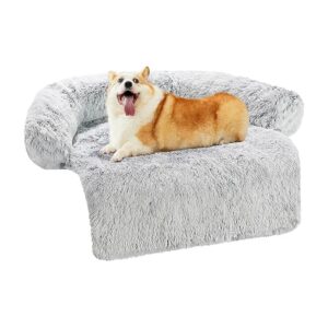 Luxurious Plush Pet Bed with Soft Polyester Material for All Breed Sizes and Temperaments