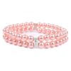 Luxury 2 Row Pearls Necklace Collar with Crystal Charm for Small Dogs