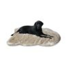 Luxury Pet Bed Mat with Washable Faux Fur Cover and Pressure-Relieving Foam