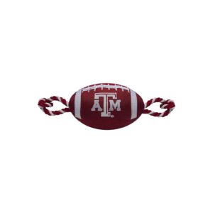 M Aggies Football Dog Toy with Bright Team Colors