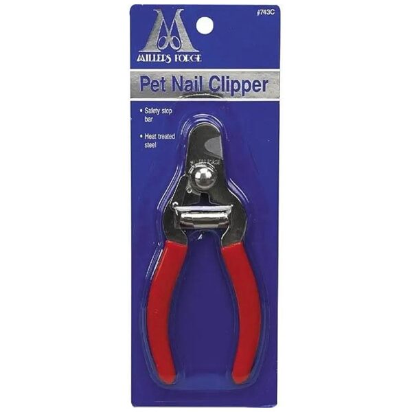 MPP Stainless Steel Pet Nail Clippers with Red Handled Grip for Safe Trimming