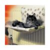 Machine Washable Faux Fur and Sherpa Fleece Radiator Bed for Cats and Kittens