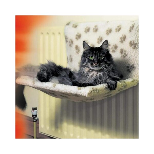 Machine Washable Faux Fur and Sherpa Fleece Radiator Bed for Cats and Kittens