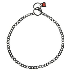 Made 2mm Stainless Steel No-Pull Dog Collar with Slip-On Chain for Easy Control