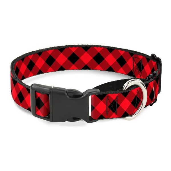 Made Buffalo Plaid Martingale Dog Collar 1 Wide Medium 11-17 Neck