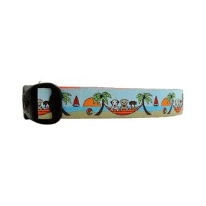 Made Dog Collars with Adjustable Buckle for Medium to X-Large Breeds with Polypro Webbing