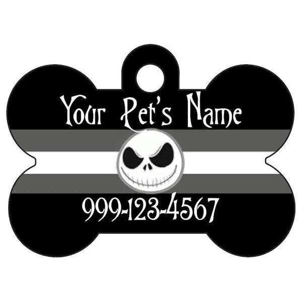 Made Metal Dog Tag with Customizable Name, Number, and Font Style