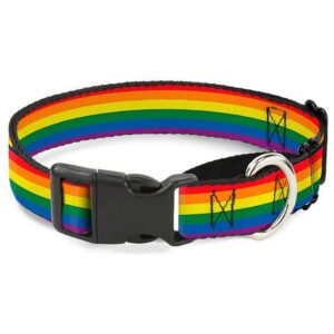 Made Pride Rainbow Martingale Dog Collar 1" Wide