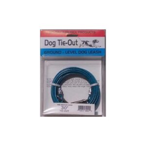 Made in USA Blue Dog Cable Leash for Small to Medium Dogs 30 Foot Long