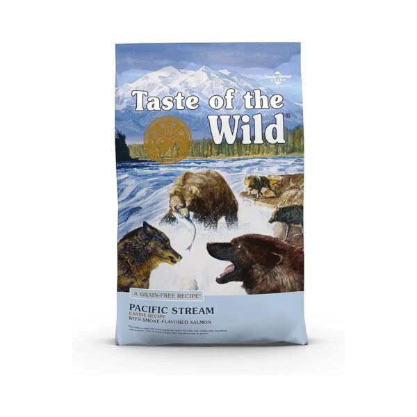 Made in USA Smoke-Flavored Salmon Dry Dog Kibble with Real Fish as the First Ingredient