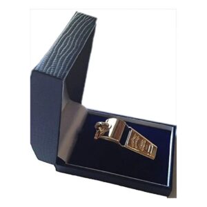 Made in the UK Gold Plated Brass Whistle for Sport, Coaching, and Job Training