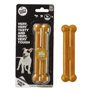 Made in the UK Peanut Butter Flavored Dog Chew Toy for Small Breed Dogs with Virgin Nylon