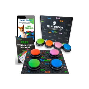 Magnetic Dog Buttons and Mat for Pet Training and Communication