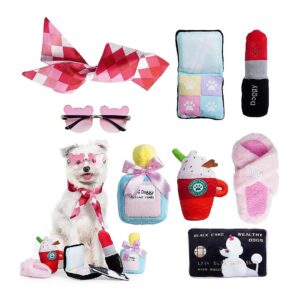 Makeup and Accessories Puppy Toys for Small Female Dogs with Gauze Scarves