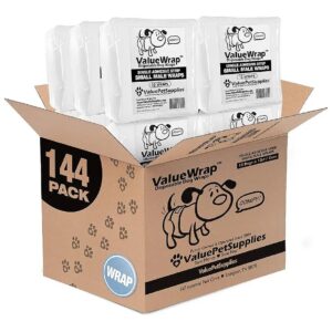 Male Dog Diapers Small 144 Count Unscented Absorbent Wraps for Male Small Dogs