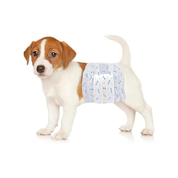 Male Dog Diapers with Wetness Indicator and Leak-Proof Protection for Small Breeds XS