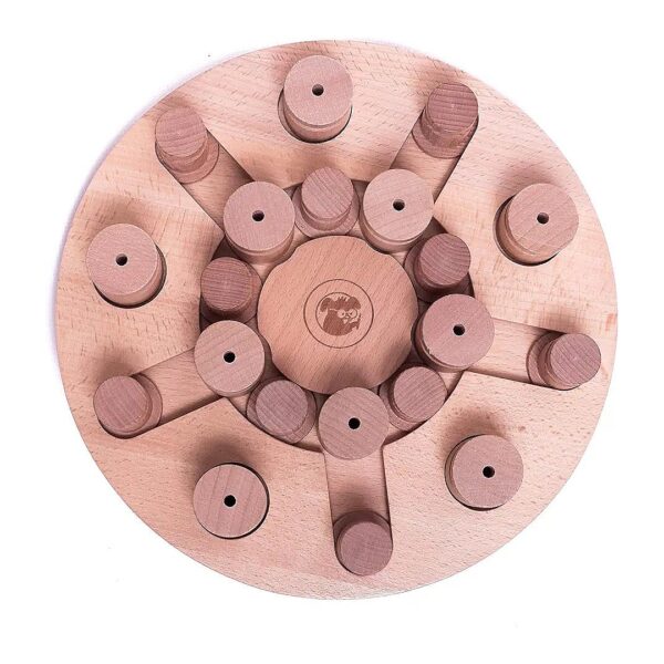 Mandalas and Stars Wooden Puzzle Toy for Smart Dogs