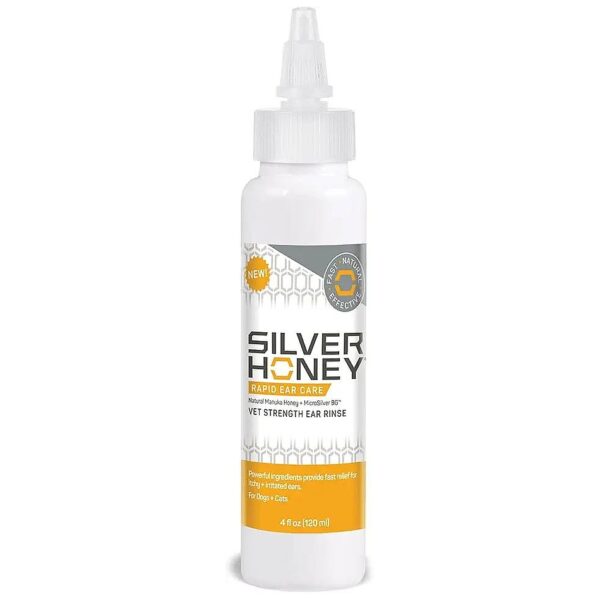 Manuka Honey and MicroSilver BG Ear Care Rinse for Dogs and Cats