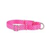 Martingale Collar for Dog Puppy Training in Pink Floral Pattern with Pull-On