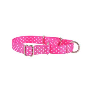 Martingale Collar for Dog Puppy Training in Pink Floral Pattern with Pull-On