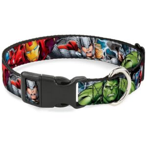 Marvel Avenger Superhero Dog Collar - Fits 18-32 Neck - 5 Wide