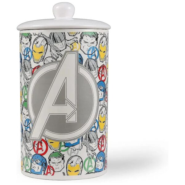 Marvel Avengers Ceramic Dog Treat Jar for Secure Pet Treat Storage