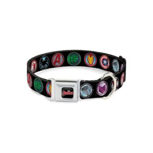 Marvel Comics Marvelous Dog Collar with Durable Materials and Secured Buckle Closure